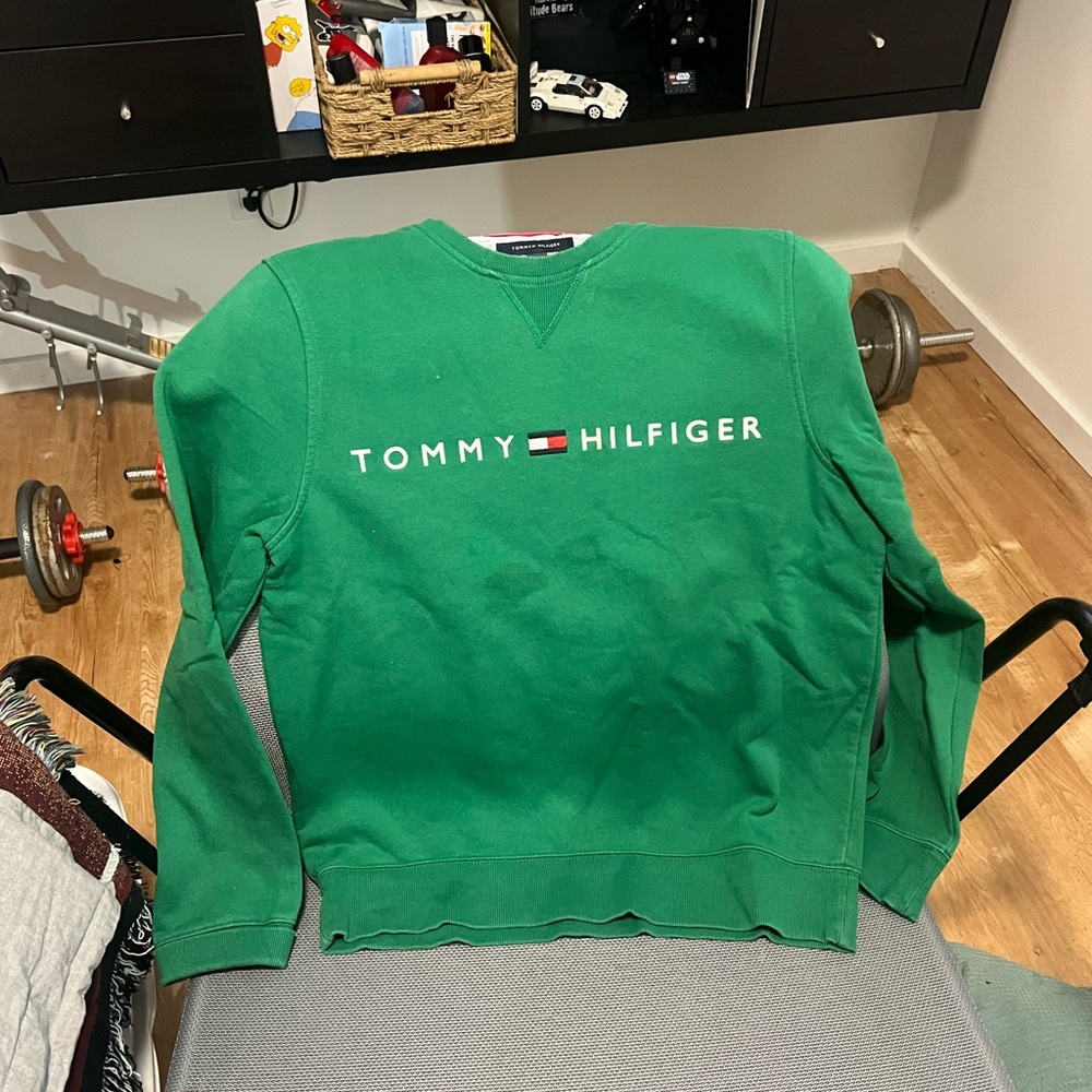 Tommy Hilfiger Green Sweatshirt Casual Style